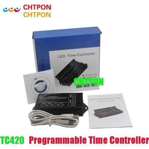 RGB LED Controller Time programable TC420 DC12V/24V 5Channel Total Output 20A Common Anode Programmable