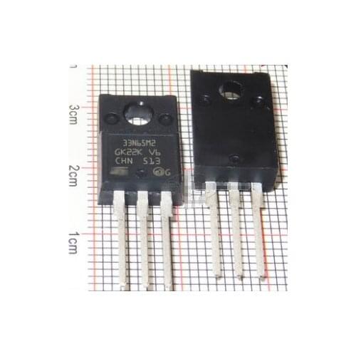 Qixinruite 10PCS/LOT 100% new imported original STF33N65M2 33N65M2 TO-220F MOS field effect transistor 24A 650V