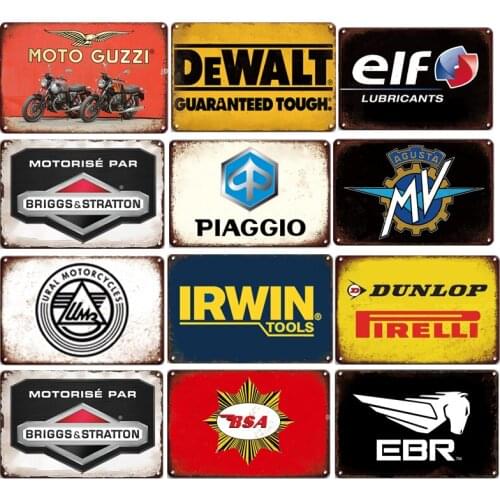 Motor Car Brand Vintage Metal Tin Sign Shabby Poster Garage Bar Wall Signs Decor Art Print Painting Metal Decorative Plate Sign