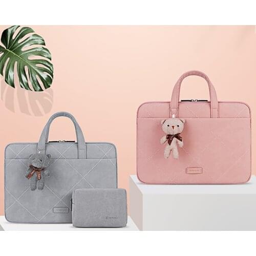 Waterproof shoulder Bag For Women 2020 Matte PU Handbag 13.3 15 15.6 16 14 11 12 Laptop Bag-Case For-Macbook-Huawei Mi-HP-Lenovo