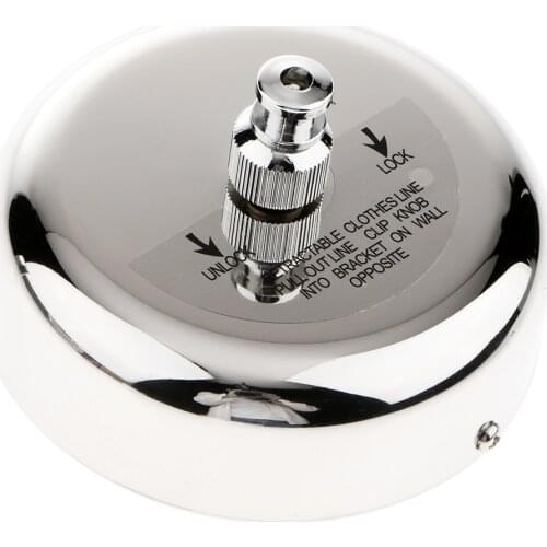 Retractable Metal Clothesline Cloth String Rope Bathroom Drying Rack