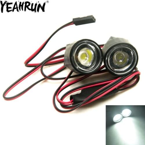 YEAHRUN RC Car LED Light 1W/3W Night Navigation Searchlight High Bright Signal Headlight Flashing Lamp for 1/10 RC Mode Car