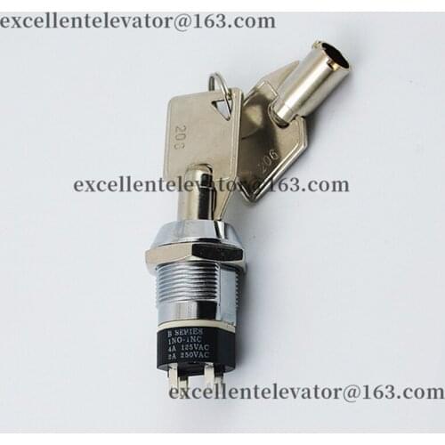 Elevator Base Station Lock With 206 Key 1NO-1NC Hole Diameter 19mm 1 Pack=2 Sets