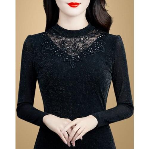 Women Blouse Womens Turtleneck Autumn Winter Blouse Shirts Ropa De Mujer