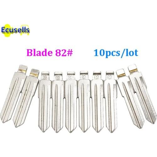 10PCS/lot Universal Flip Remote Key Blade 82# Car Key Blank For Vauxhall Opel With Left Groove NO. 82 HU46 fly key
