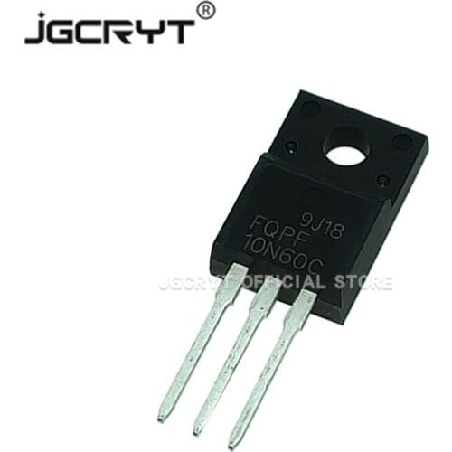10Unids/lote New environmental protection Fairchild FQPF10N60C 600V 9.5A TO-220 plastic package FET in stock