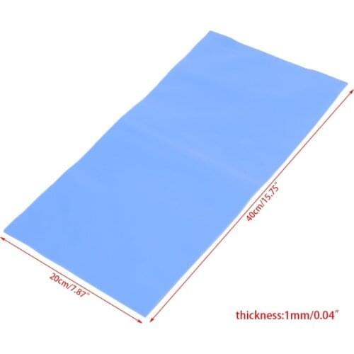 200*400*1mm Thermal Conductive Pad GPU CPU LED Heatsink Cooling Silicone Sheet