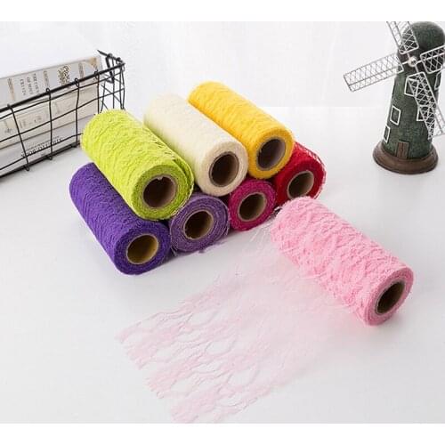 9m/roll Organza Tulle Roll Spool Fabric Ribbon DIY Tutu Skirt Gift Craft Party Chair Sash Wedding Party Decoration