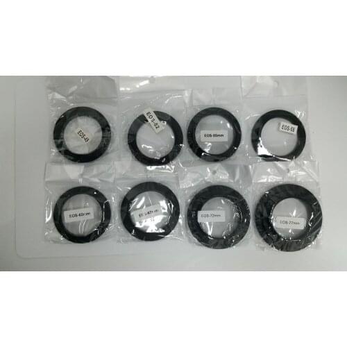 Aluminum Camera Macro Lens Reverse Adapter Ring EF to 49mm 52mm 55mm 58mm 62mm 67mm 72mm 77mm Mount For 5D2 5D3 5D4 6D 6D2 7D