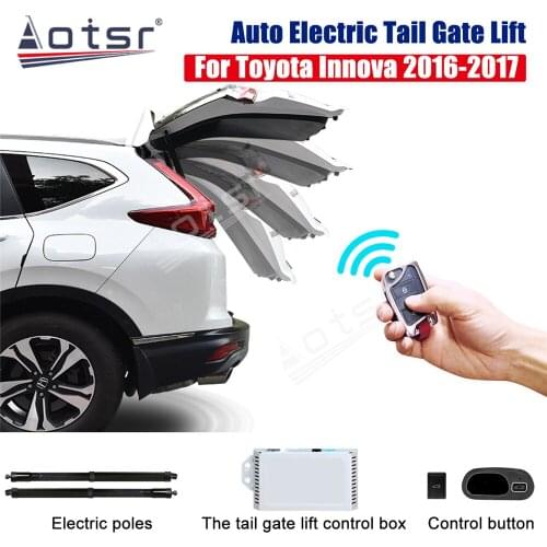 Auto Electric Tail Gate Lift For Toyota INNOVA 2016+ One Foot Activated Feature With Remote Control Drive Seat Button Control