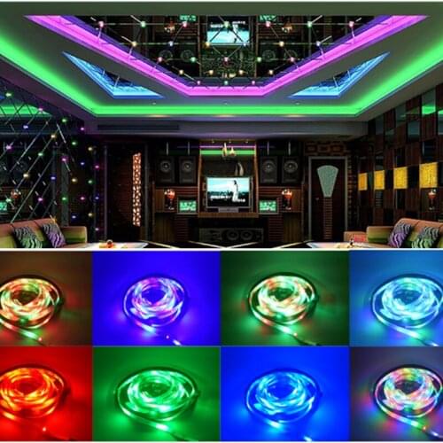 Free Shipping 5M/Roll 72Led/M Dream RGB LED Strip Light SMD 5050 LED Light Tape LED Strip Ribbon for Home Christmas