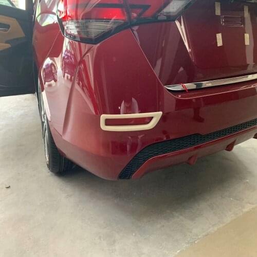 For Nissan Sentra Sylphy Almera 2020 2021 Carbon Fiber Rear Reflector Fog Light Lamp Cover Sticker Decoration Trim Accessories