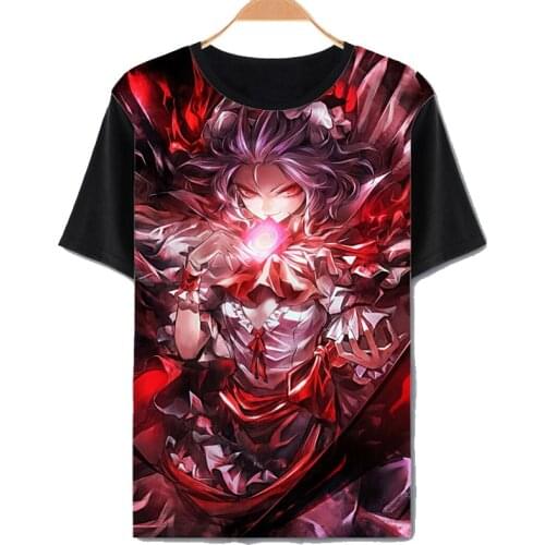 Anime Touhou Project T-shirt Casual Costume Summer Short Sleeve Men Women