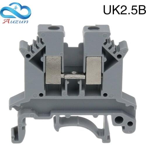 Uk2.5b pure copper guide rail type voltage terminal line 2.5mm non-slip wire combination terminal row UK - 2.5b