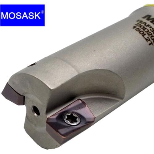 MOSASK BAP300R BAP300 20mm 25mm CNC Right Angle Shoulder APMT 1135 Carbide Insert End Mill Lathe Indexable Milling Cutter