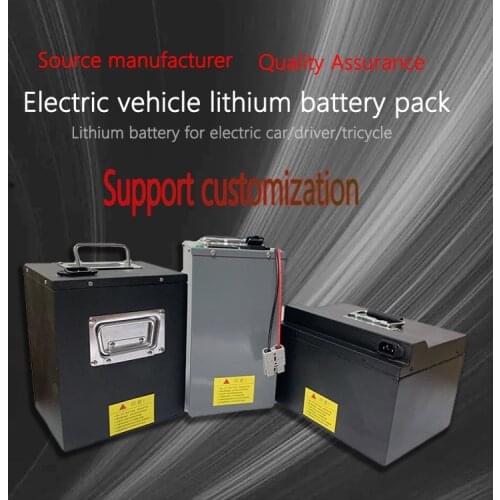 72V/36V/48V/ 60V lithium battery for electric vehicle takeaway car tricycle 30ah40A50ah60ah80 amp battery