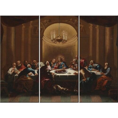 Jesus canvas Wall Art Cuadros The Last Supper painting Modular pictures on Canvas Religious Wall Pictures for Living Room Decor