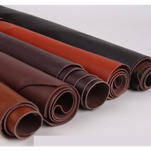 Real Crazy Horse Leather Cow Leather First Layer Material 1.4-1.8mm Thickness 8 Size For Choose Dark Orange Color