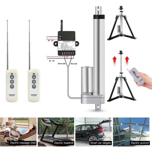 RF remote control Electric Linear actuator 12v metal gear linear motor swing gate driver actuator perfect suit gates opener