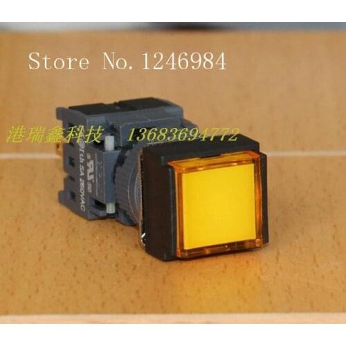 [SA]Electronic switch Jinhong 16MM F -type single square openings no lock button switch button switch reset switch--20pcs/lot