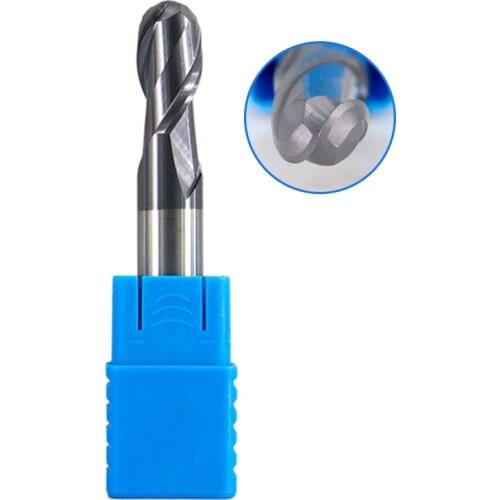 HRC50 2 Flute Ball Nose End Mills 1MM- 12MM 8MM 6MM 5MM standard tungsten steel ball end milling cutter CNC alloy milling cutter
