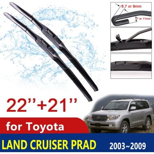 Car Wiper Blade Windscreen for Toyota Land Cruiser Prado J120 120 2003~2009 Front Windshield Wipers Car Accessories 2004 2008
