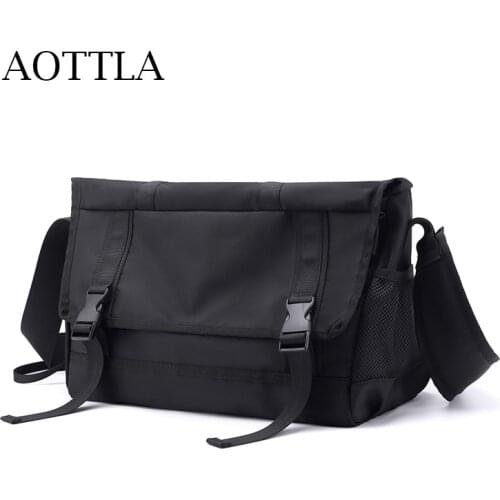 AOTTLA Shoulder Bag Male Messenger Nylon Bags Outdoor Multi-Function Bag Good Qualtiy Casual Travel Bag Brand Men Crossbody Bag