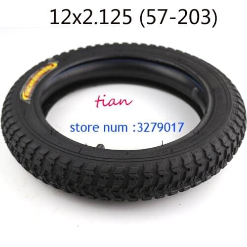 Super quality Bike Stroller Urban Electric Scoote Tire Set 12 1/2 x 2 1/4 inner and outer tyre 12 * 2.125 57-203 tube tyre