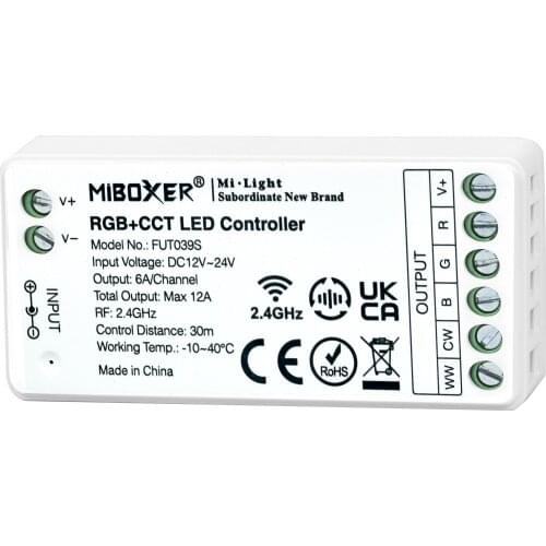 FUT039S 2.4G 4 Zone RGB+CCT LED Controller