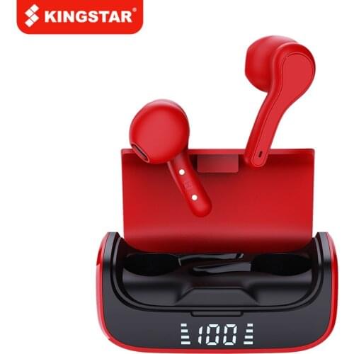 KINGSTAR R28 TWS Bluetooth Earphone Wireless Headphones Noise Reduction Led Display Touch Control Headset Bass Stereo Earbuds