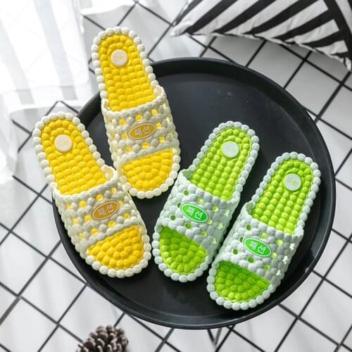 Women Korean Slippers Summer Massage All-match Indoor Hotel Non-slip Thick-bottomed Bathroom Home Soft Bottom Slippers