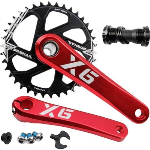 GXP MTB Bicycle Crankset 170mm 175mm Mountain Bike Chainrings 3mm/6mm Offset Narrow Wide Tooth Plate 32/34/36/38T Bike Cranksets
