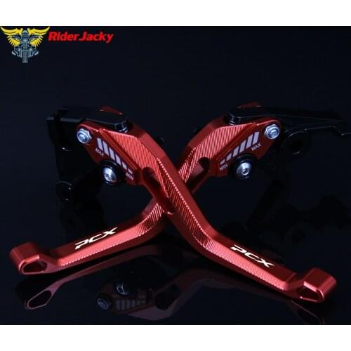 Logo 3D Rhombus Hollow design Motorcycle CNC Brake Clutch Levers For Honda PCX 125 150 PCX125 PCX 150 2010-2017 2014 2015 2016