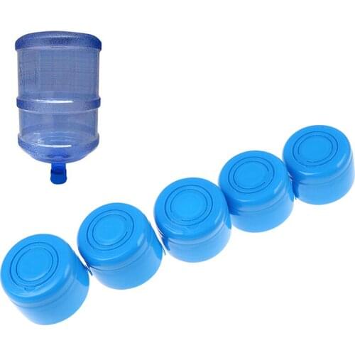 Hot New 5Pcs Water Bottle Snap On Lids Non Spill Reusable Replacemet Water Bottle Caps Dropshipping