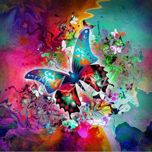 Diamond Embroidery DIY Diamond Painting Abstract butterfly Landscape Diamond Painting Cross Stitch Rhinestone Mosaic gift AS925