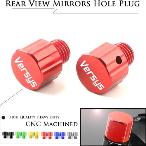 CNC Aluminum Rear View Side Mirrors Hole Plug Screws Caps Cover Bolts For KAWASAKI VERSYS 1000 650 300