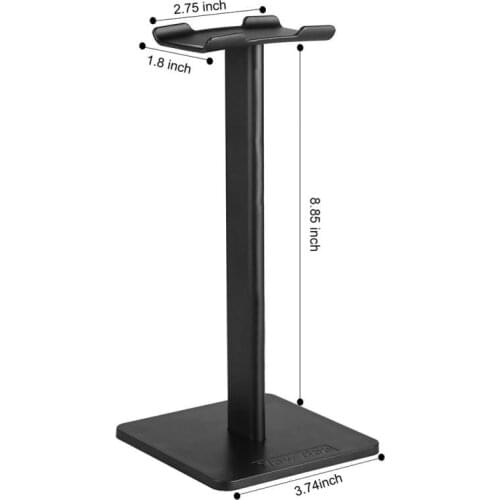 Aluminuim Alloy Universal Headset Hanger Detachable Design Earphone Holder Desk Display Holder Rack 9x9x20cm Earphone Accessorie