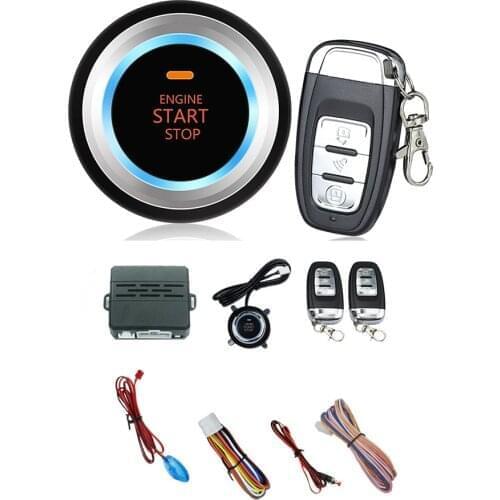 Car Start Push Button Remote C3 Alarm System Security Audible alarm Ignition Engine Free Shipping