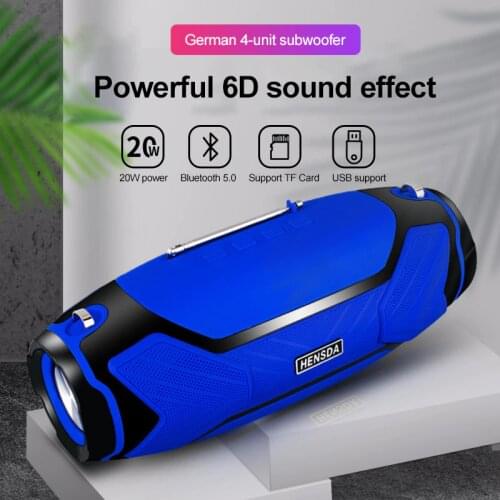 High Power 40W Bluetooth Speaker Bass Portable Column Wireless Stereo Subwoofer Music Playe Center With 2200mAh Battery Soundbox