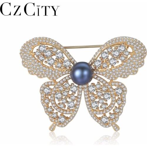CZCITY Butterfly Brooches For Clothes
