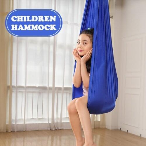 Childrens Hammock Indoor Outdoor Swing Set Treatment Hammock Chair Family Room Indoor Games Autistic Children Sensory Toys