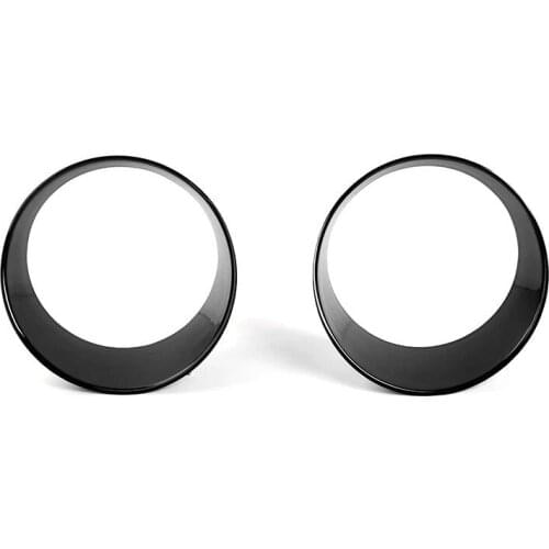 For Jeep Wrangler JL 2018 2PCS High Quality ABS Chrome Car Front Headlight Fog Lamp Cover Trim Car Styling Accessories