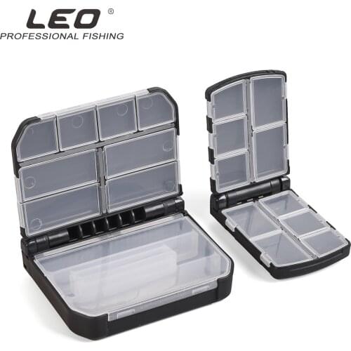 Leo Semi-automatic Opening and Closing Accessories Box 28054 Fishing Hook Bite Lead Tool Pin Box Fishing Gear Pesca Small Large