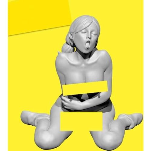 1/35 Naughty Girl Series Depressed Resin Soldier Sitting On Ice Cream TD201931