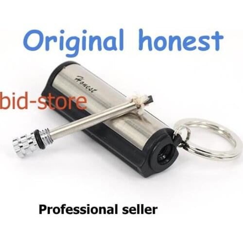 NEW Free shipping 1pcs silver oil original Honest Torch metal permanent MATCH box striker Lighter Cigarette Keychain keyring