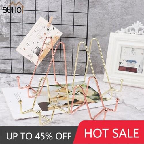 New Creative Display Stand Easel Exquisite Bookshelf Dish Rack Plate Bowl Picture Frame Photo Book Pedestal Storage Holder