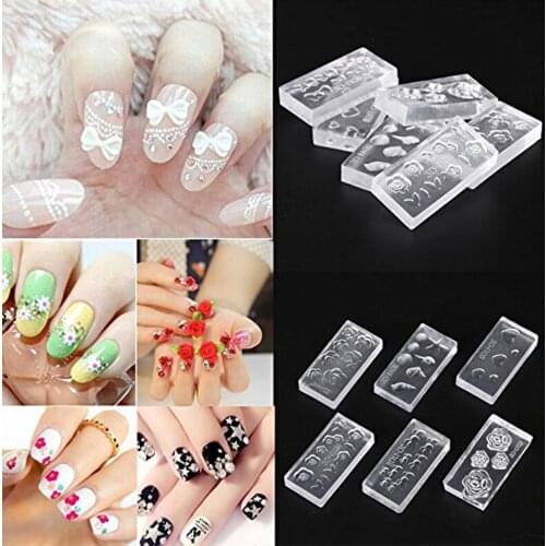 New Arrival Fashion Nail 3D Crystal Carving Art Plates Manicure Image Plates Nail Stamp Plate Print Stencil