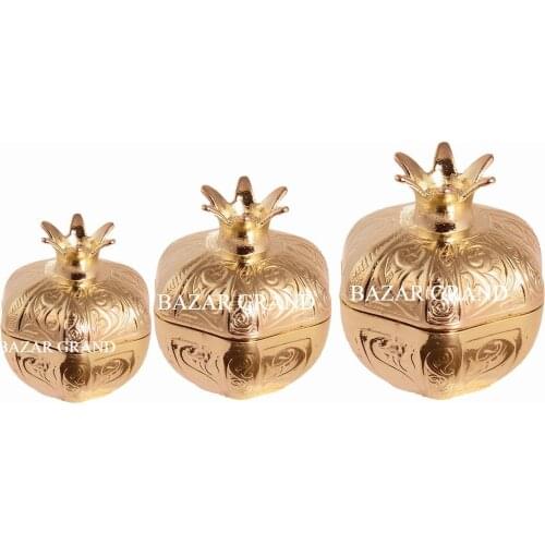 NEW HIGH QUALITY TRIPLE DELIGHT POMEGRANATE SET DOWRY WEDDING GIFTS WITH PATTERNED COVERED COLORS PRESENTING WITH COLORS FREE SH