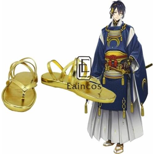 Touken Ranbu Online Mikazuki Munechikaki Shoes Cosplay Party Sandals Custom Made