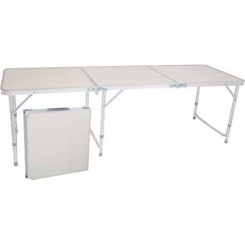 Home Use Aluminum Alloy Portable Folding Table for Family Reunions Picnics Camping trips Buffets Barbecues 180 x 60 x 70cm